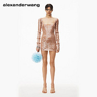 alexanderwang [季末甄选]alexanderwang亚历山大王网眼纱pom包抽绳手提包