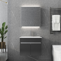 YILANG 镱朗 304不锈钢浴室柜组合  60CM普通镜柜款