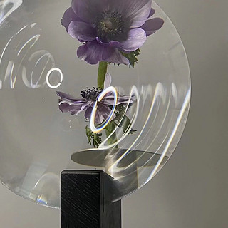 MaisonDada法国圆形镜片几何底座花瓶Narcisse 居家花卉装饰摆件