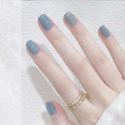 sweetcolor指甲油胶奶盐蓝15ml需要烤灯持久快干不可剥美甲胶光疗胶脚