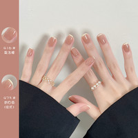 YIRAN 一然 指甲油免烤持久快干透明护甲2023新款女可剥撕拉冰透果冻显白裸色