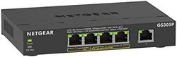 NETGEAR 美国网件 5 端口千兆以太网非托管 PoE 交换机 (GS305P)