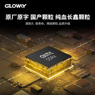 GLOWAY 光威 16GB DDR4 3200 台式机内存条 天策-弈系列 皓月白 长鑫颗粒 CL16