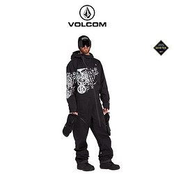 VOLCOM 钻石大牌男装冬装专业户外硬壳防水男士连体Gore-Tex滑雪服