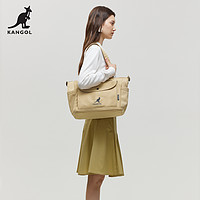 KANGOL 中号斜挎包包女2023新款通勤防水大容量小众单肩拉链托特包