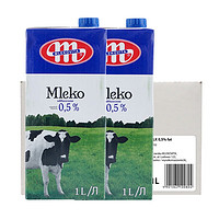 PLUS会员：MLEKOVITA 妙可 纯牛奶 1L*12盒 整箱装
