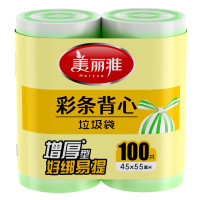 Maryya 美丽雅 彩条背心垃圾袋 100只