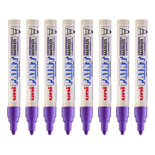 uni 三菱铅笔 PX-20 单头中字油漆笔 紫色 12支装
