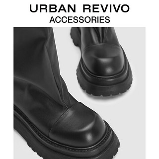 URBAN REVIVO2023新款女长靴UAWS30019 黑色 36