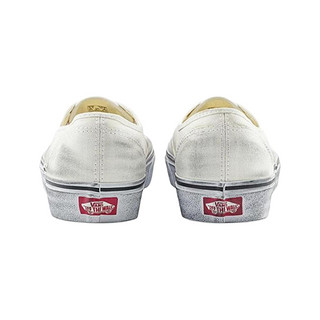 VANS 范斯 CLASSICS系列 Authentic 中性运动帆布鞋 VN000EE3WWW 白色 34.5