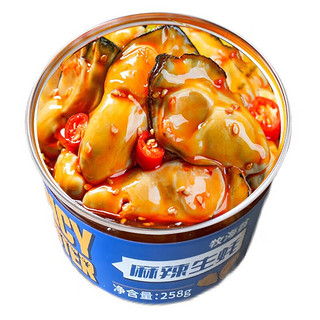 牧海翁 麻辣生蚝肉罐头 6罐装258g/罐