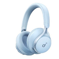 有券的上、会员专享：SoundCore 声阔 Space One 耳罩式头戴式动圈双模耳机 湖泊蓝