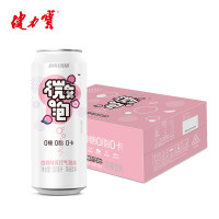 JIANLIBAO 健力宝 苏打汽水无糖 白桃味330mL*24罐装