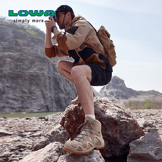 LOWA 德国作战靴登山鞋户外防水徒步鞋ZEPHYR GTX TF男女中帮 L310537 沙色-男款 42.5