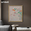 艺达利丨艺术家李佳宁签名手绘原作客厅装饰挂画高级感风景油画