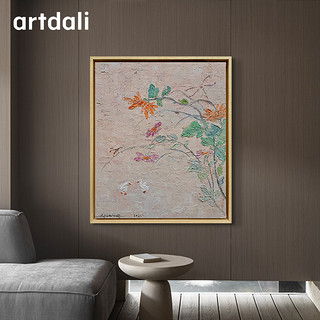 艺达利丨艺术家李佳宁签名手绘原作客厅装饰挂画高级感风景油画