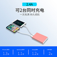 星系源 铝合金轻薄充电宝 双口12w 5000mAh