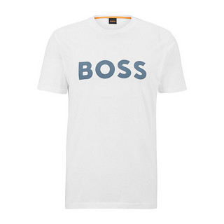 HUGO BOSS/雨果博斯 男士23夏季圆领logo印花休闲短袖t恤50481923