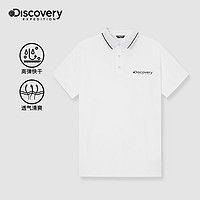 discovery expedition Discovery春夏新品弹力快干合体版男式短袖POLO衫亲肤翻领半袖男