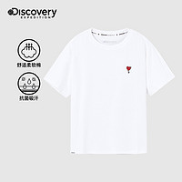 discovery expedition Discovery棉T恤夏季新款抗菌吸汗短袖T恤女户外跑步运动健身上衣