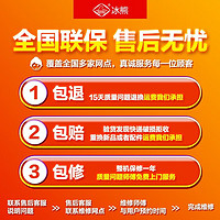 BingXiong 冰熊 小冰箱双门迷你小型家用 出租房用办公室电冰箱节能省电 一级能效 58升银色