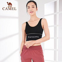 CAMEL 骆驼 瑜伽服背心款女带胸垫跑步服上衣健身服外穿运动内衣美背夏季