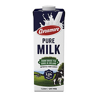 PLUS会员：avonmore 全脂纯牛奶1L*6盒