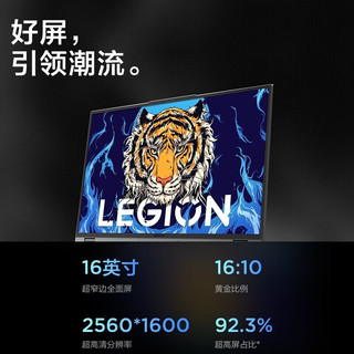  Lenovo/联想 高刷新率2.5K电竞屏 游戏笔记本电脑  发烧级游戏光线追踪显卡 无机械硬盘 2560*1600 intel i7 灰色 165Hz 512GB 16GB
