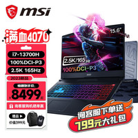  MSI/微星 4070显卡 游戏笔记本电脑 16G内存 1T PCIE硬盘 两年上门售后  无机械硬盘 2560*1440 inteli7 黑色 165Hz 16GB 1TB RTX