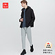 UNIQLO 优衣库 男士高弹力速干九分裤 456787