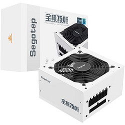 Segotep 鑫谷 額定650W 全模750冰山版電源（雙CPU供電口/盲插全模組白色線材/省電寬幅/12CM溫控風扇）
