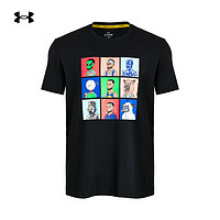 抖音超值购：安德玛 UA官方库里Curry夏季男子篮球运动圆领印花短袖T恤 1379860