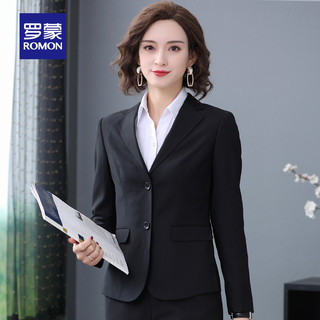 罗蒙女士西服职业装2023修身单件小西装女工作服正装时尚气质外套