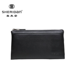 SHERIDAN 专柜正品 喜来登 头层牛皮 商务休闲长款钱包 手拿包 NL160932S
