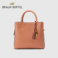 Braun Büffel BRAUN BUFFEL/布兰施女包欧美时尚水桶包头层牛皮单肩手提斜挎包