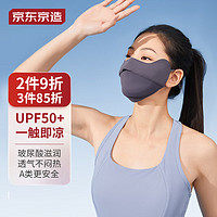 京東京造 口罩防曬口罩男女同款防紫外線 灰色