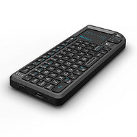 Rii 锐爱 可充电无线迷你键盘X1便携掌上数字小键盘2.4G无线连接支持多种系统电脑智能电视机顶盒投影 黑色