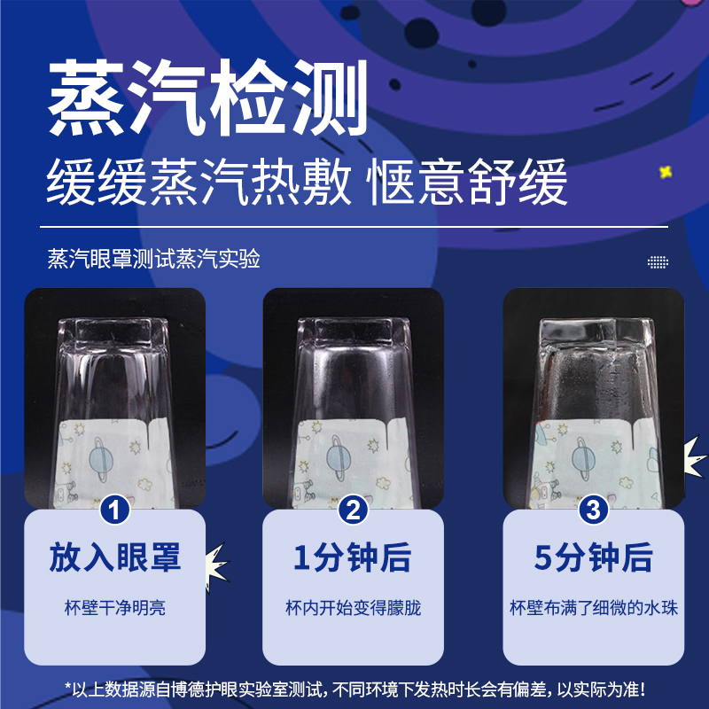 BDAC 10贴：BDAC蒸汽眼罩热敷缓解眼睛疲劳助睡眠遮光神器发热加热助眠护眼贴