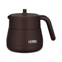 THERMOS 膳魔师 茶壶 真空保温带滤网 450ml 棕色 TTE-450 BW