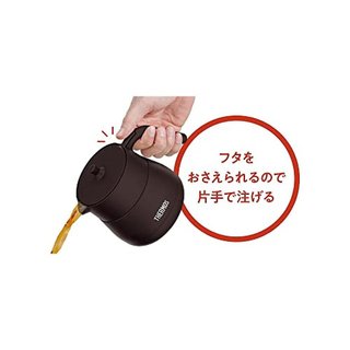 THERMOS 膳魔师 茶壶 真空保温带滤网 450ml 棕色 TTE-450 BW
