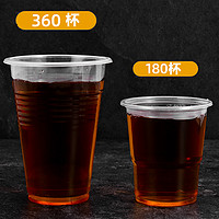 圣优邦 家用一次性杯子商用加厚航空杯透明塑料杯胶杯茶水杯整箱批发中号