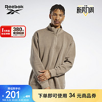 Reebok 锐步 官方2023春季新款男女同款ZIP经典复古套头卫衣HM5364