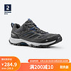 DECATHLON 迪卡侬 登山鞋男户外运动鞋耐磨轻便徒步靴黑灰色42 2938500