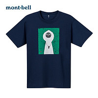 mont·bell montbell24春夏款t恤男女中性運動速干衣圓領印花透氣1114150 1114150/NV S