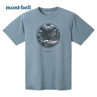 mont·bellT恤男女情侣款23春夏新款户外休闲舒适透气圆领短袖1114529 BL M