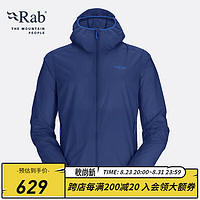 Rab 睿坡 男士连帽皮肤衣防泼水防风轻快干外套 130g QWS-48 暮蓝色NFB L