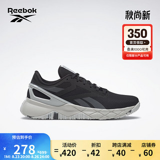 Reebok锐步官方夏季女子NANOFLEX运动健身网面轻盈透气综合训练鞋 GZ8300 中国码:40(26cm),US:9