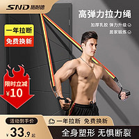 施耐德拉力绳弹力带健身器材 升级乳胶弹力绳(12件套-100磅)