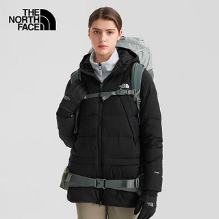 北面 TheNorthFace北面羽绒服女22冬款户外保暖700蓬鹅绒中长款羽绒外套 7QSU JK3/黑色 M