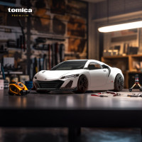 TOMICA 多美卡 合金小汽车模型 旗舰店限定版 黑盒本田NSX 915195